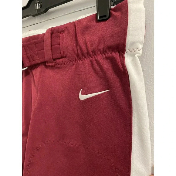 Nike Vapor Untouchable Football Pants Mens Size Large  Maroon Knee Pads MSRP $85 - Picture 4 of 9